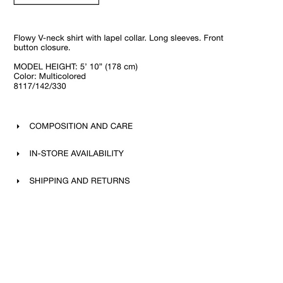 Zara patchwork button down top - Picture 6 of 6